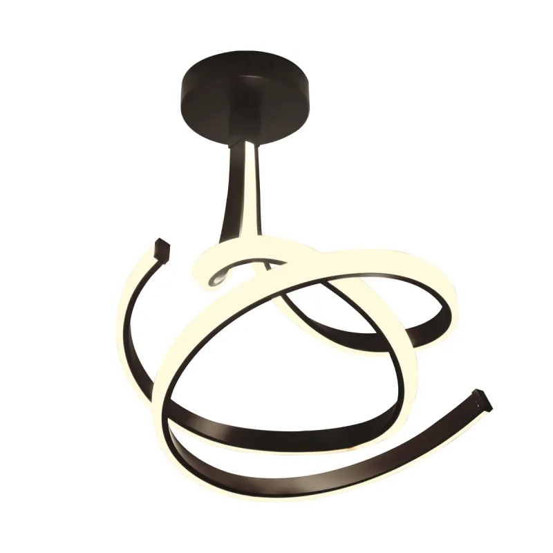 Lustra Plafon VISO MX9932-2-3BD Zumaline LED, Negru, Polonia