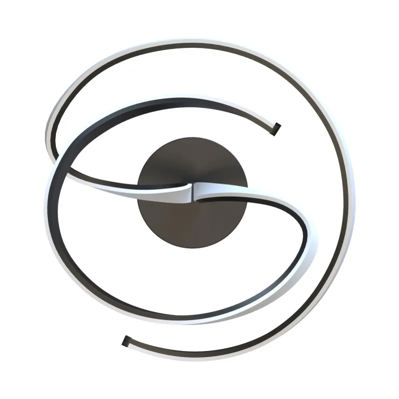 Lustra Plafon VISO MX9932-2-3BD Zumaline LED, Negru, Polonia