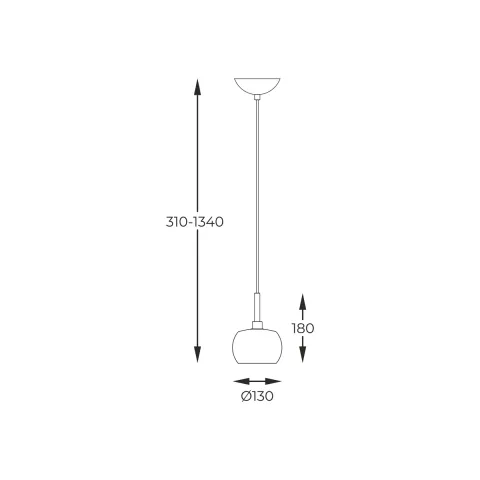 Pendul CRYSTAL P0076-01A-F7HF Zumaline G9, Auriu, Polonia