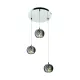 Suspensie CRYSTAL P0076-03M-B5FZ Zumaline G9, Argintiu, Polonia