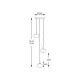 Suspensie CRYSTAL P0076-03M-B5FZ Zumaline G9, Argintiu, Polonia