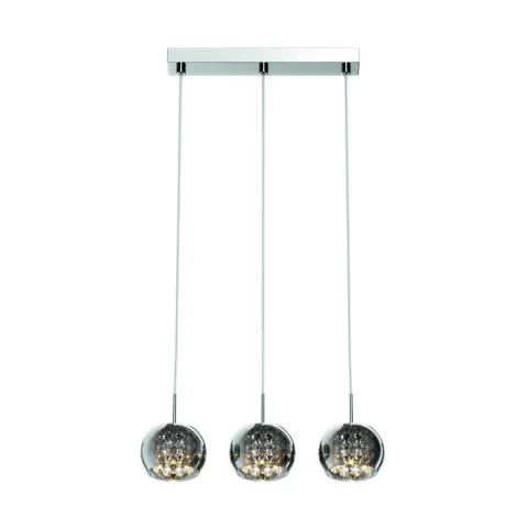Suspensie CRYSTAL P0076-03N-B5FZ Zumaline G9, Argintiu, Polonia