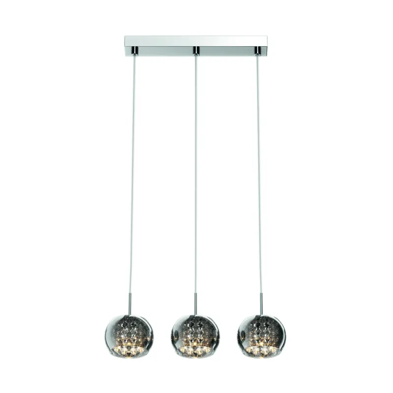 Suspensie CRYSTAL P0076-03N-B5FZ Zumaline G9, Argintiu, Polonia