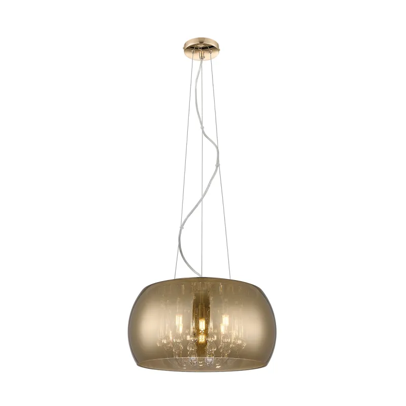 Suspensie CRYSTAL P0076-05L-F7HF Zumaline G9, Auriu, Polonia