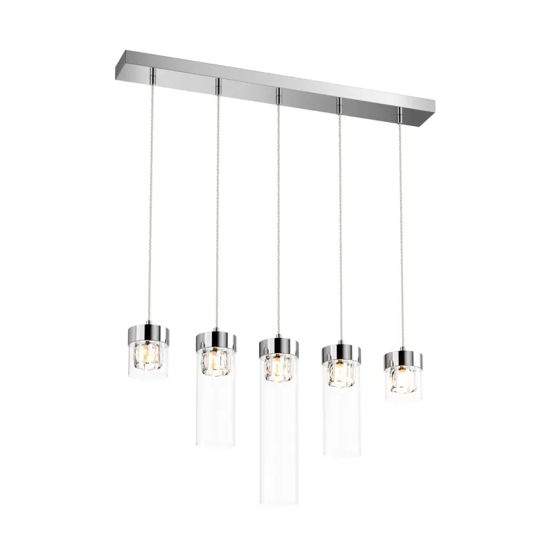 Suspensie GEM P0389-05E-B5AC Zumaline G9, Crom, Polonia