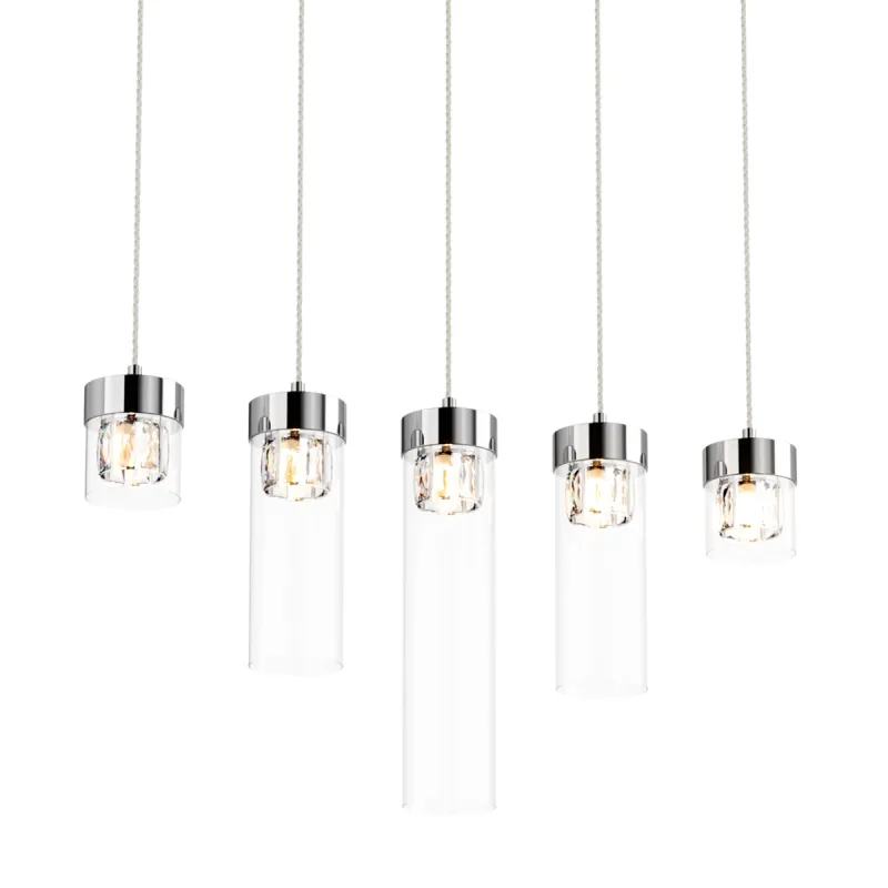 Suspensie GEM P0389-05E-B5AC Zumaline G9, Crom, Polonia