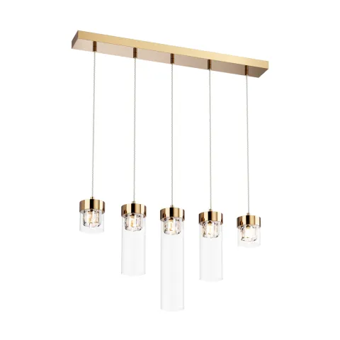 Suspensie GEM P0389-05E-F7AC Zumaline G9, Auriu, Polonia