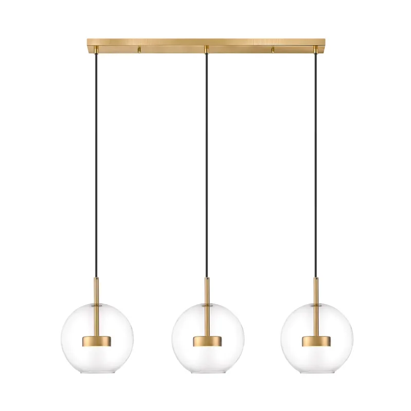 Suspensie ENCELADUS P0428-03J-L4AC Zumaline LED, Auriu, Polonia