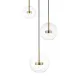 Suspensie ENCELADUS P0428-03L-L4AC Zumaline LED, Auriu, Polonia