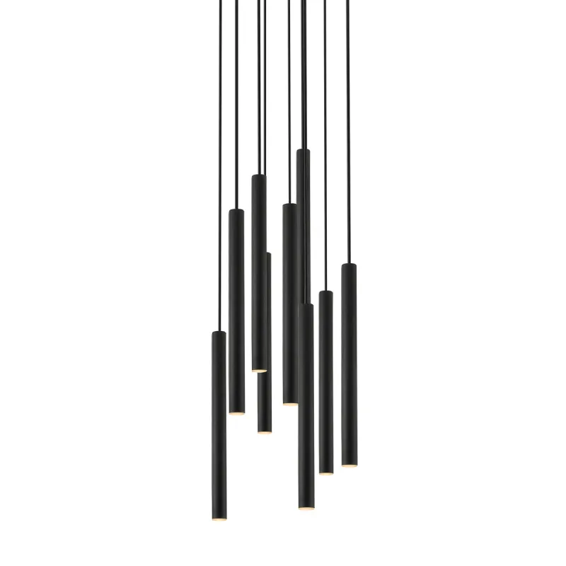 Suspensie LOYA P0461-09C-P7P7 Zumaline LED, Negru, Polonia