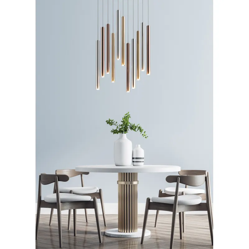 Suspensie LOYA P0461-11A-B5SC Zumaline LED, Argintiu, Polonia