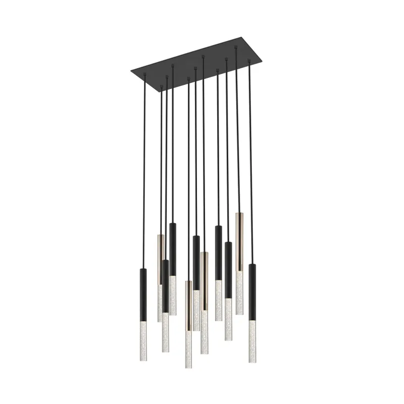 Suspensie ONE P0461-11L-P7SD Zumaline LED, Negru, Polonia