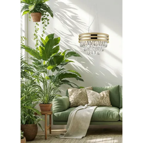 Candelabru NAICA P0525-04A-F4V6 Zumaline E14, Auriu, Polonia