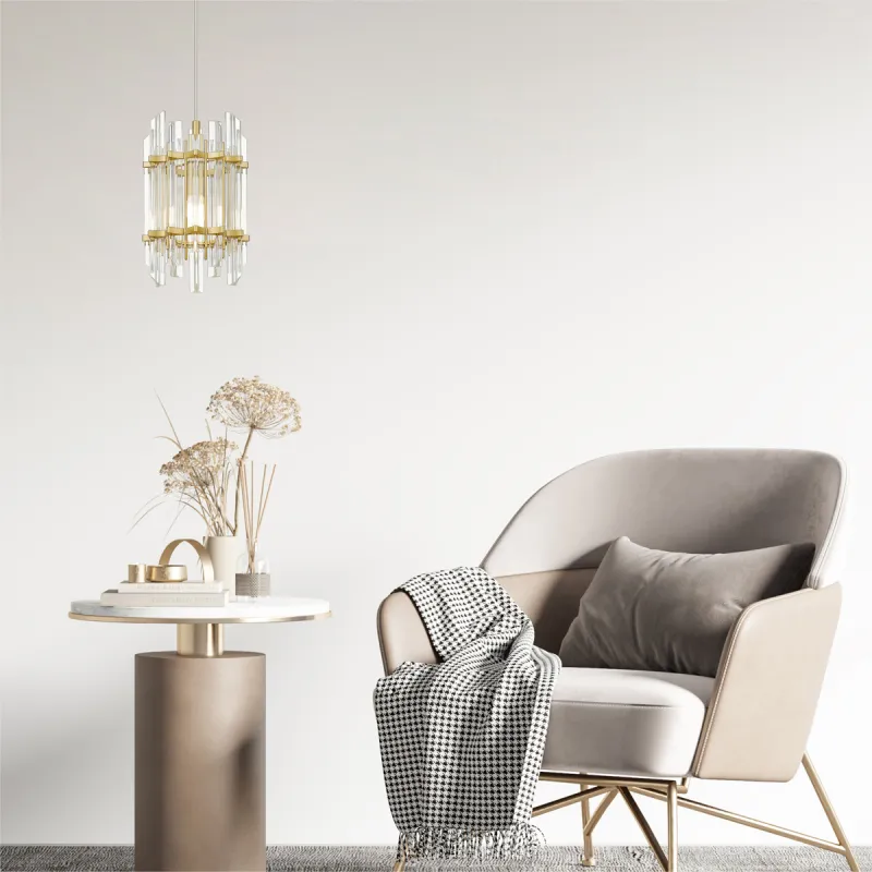 Pendul ALEXANDRIA P0556-01D-V7V7 Zumaline E14, Auriu, Polonia