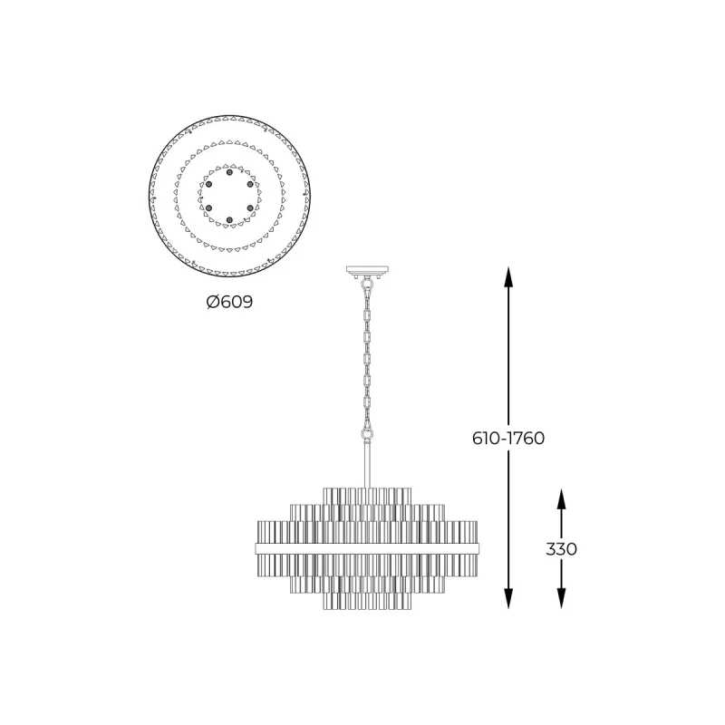 Candelabru CONSTANTINOPLE  P0567-12A-2GAC Zumaline G9, Alama, Polonia