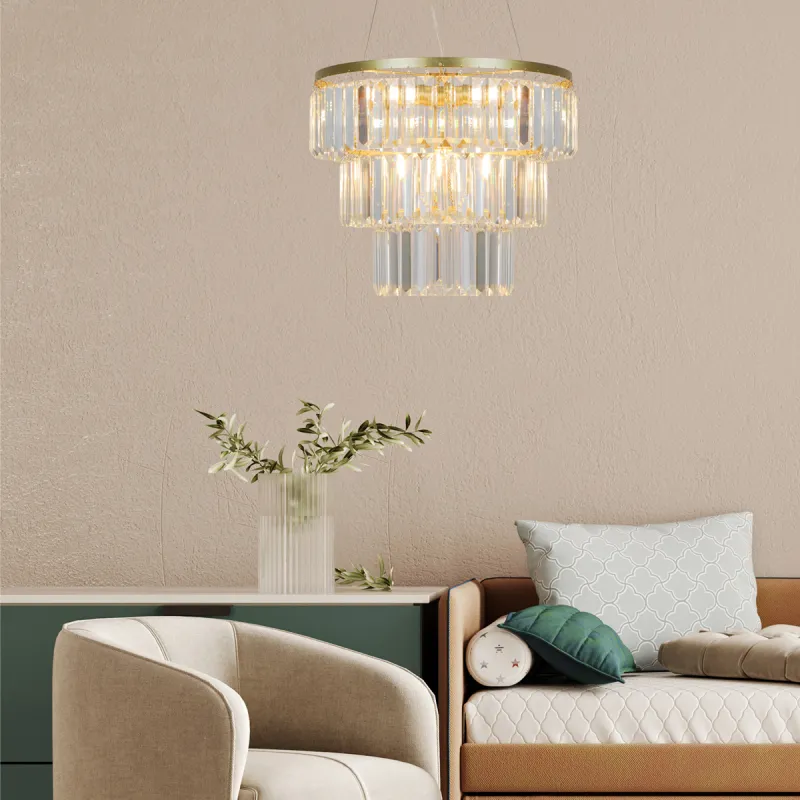 Candelabru TIFANNY P17127-4-1GD Zumaline E14, Auriu, Polonia