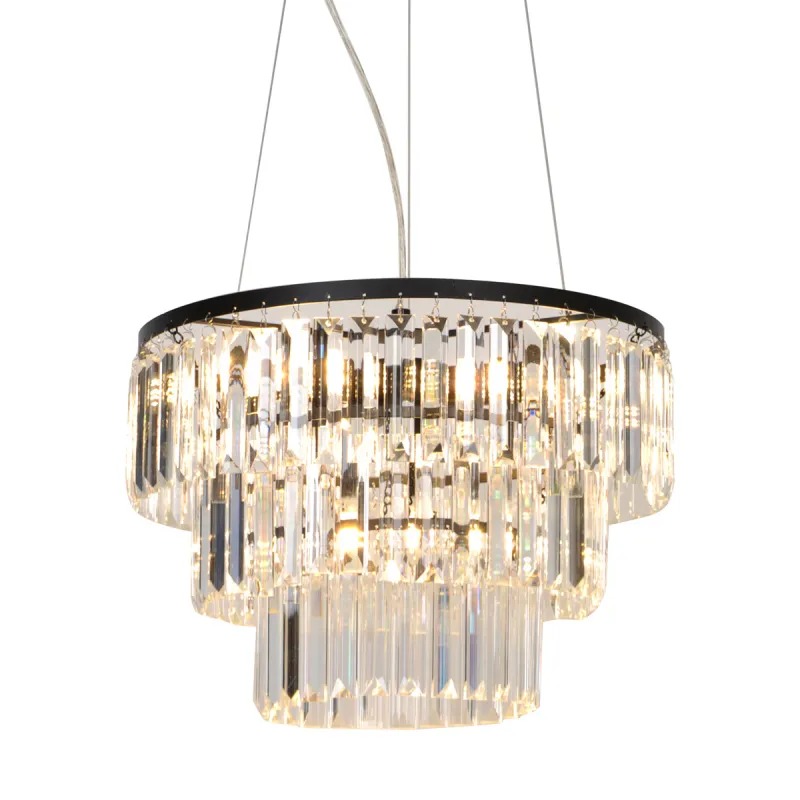 Candelabru TIFANNY P17127-4 Zumaline E14, Negru, Polonia