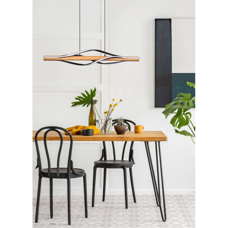 Suspensie BAEZ P230857003 Zumaline LED, Negru, Polonia