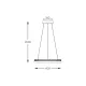Suspensie REGI PD2304400R-MB Zumaline LED, Negru, Polonia