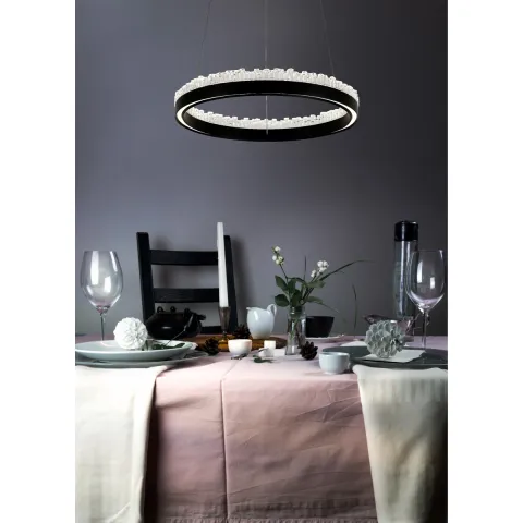 Suspensie REGI PD2304400R-MB Zumaline LED, Negru, Polonia