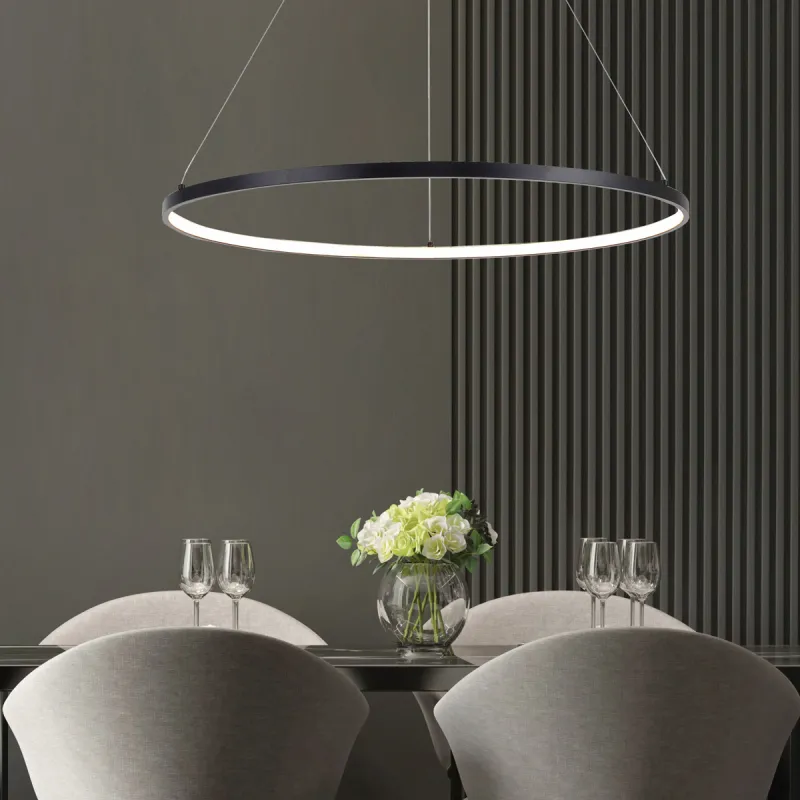 Suspensie HORIK PEN89424-90BK Zumaline LED, Negru, Polonia