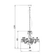 Candelabru MAGNOLIA RLD94016-5A Zumaline E14, Transparent, Polonia