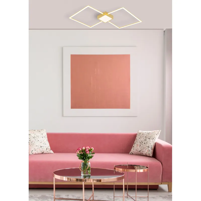 Lustra Plafon HEX RLX96474-1B Zumaline LED, Auriu, Polonia