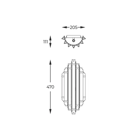 Aplica ALEXANDRIA W0556-02A-V7V7 Zumaline G9, Auriu, Polonia
