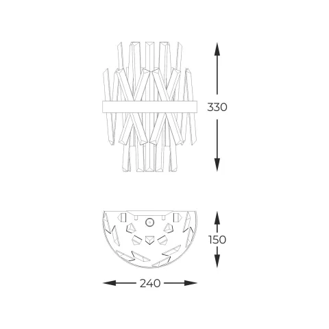 Aplica CONSTANTINOPLE  W0567-02D-B57G Zumaline G9, Polonia