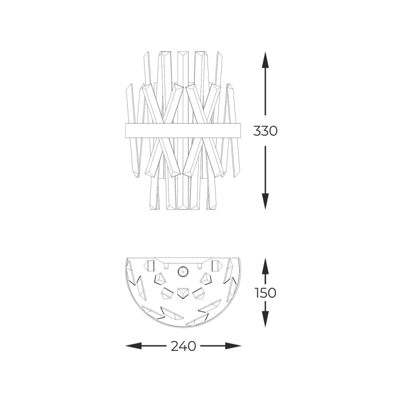 Aplica CONSTANTINOPLE  W0567-02D-B57G Zumaline G9, Polonia