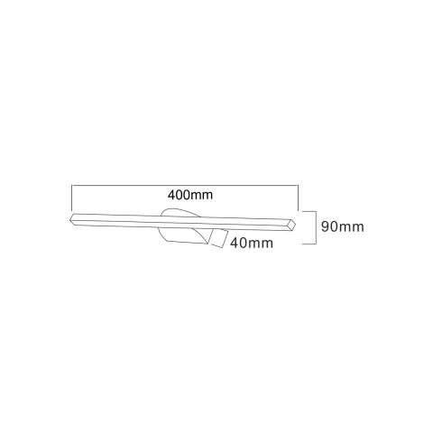 Lampa backlight ARVI W89551-40BK Zumaline LED, Negru, Polonia