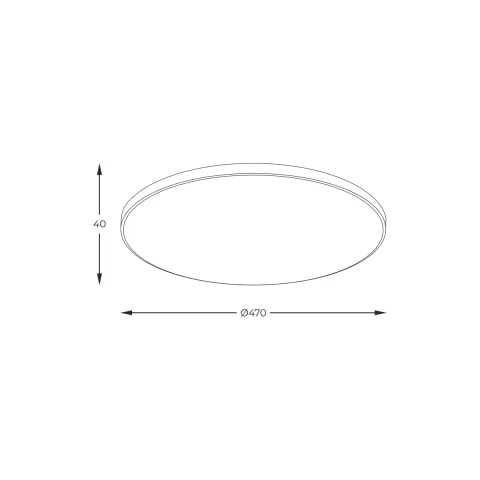 Plafoniera VERI WM-C7300-M-BL Zumaline LED, Negru, Polonia