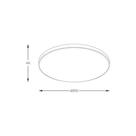 Plafoniera VERI WM-C7300-S-BL Zumaline LED, Negru, Polonia