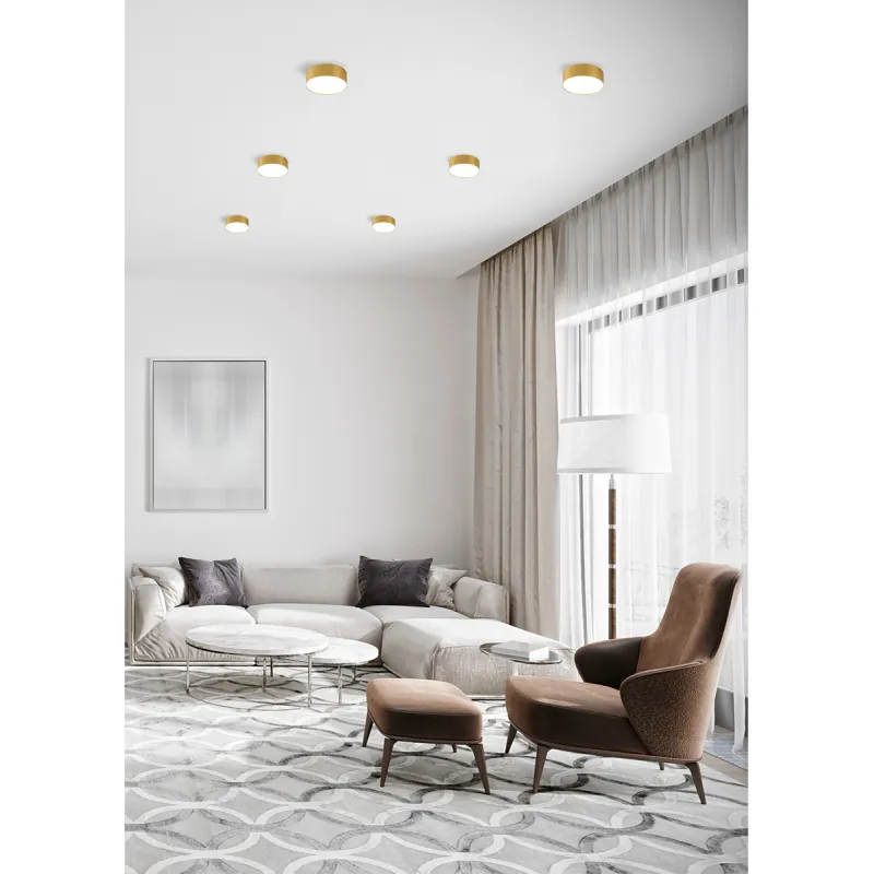 Plafoniera SOLARI WM-TD8880-M-3K-G Zumaline LED, Auriu, Polonia