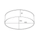 Plafoniera SOLARI WM-TD8880-M-4K-WH Zumaline LED, Alb, Polonia