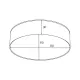 Plafoniera SOLARI WM-TD8880-S-4K-G Zumaline LED, Auriu, Polonia