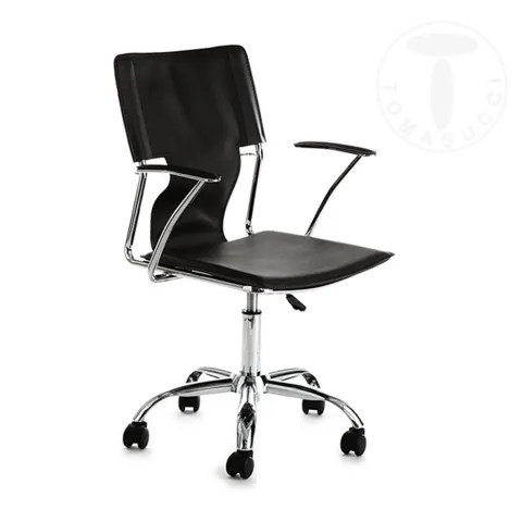 Scaun Birou Sedia Da Ufficio Lynx Black 1446 Tomasucci Italia 