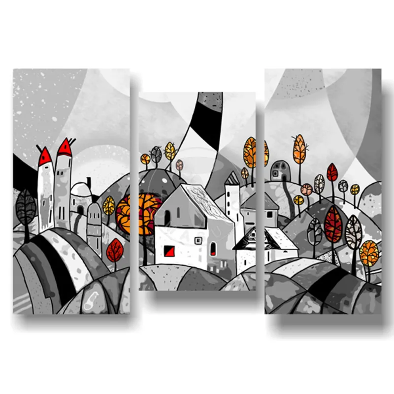 Set 3 Piese Tablou Landscape 1553 Tomasucci Italia 