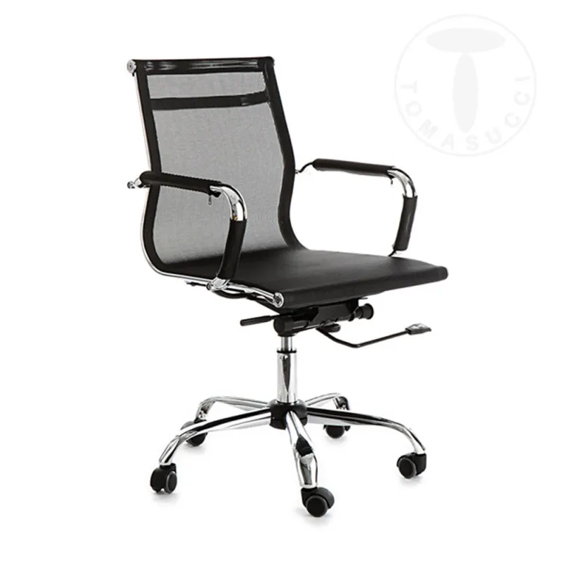 Scaun Birou Sedia Da Ufficio Web Net Black 1605 Tomasucci Italia 