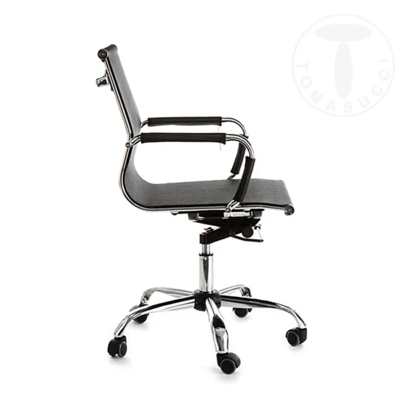 Scaun Birou Sedia Da Ufficio Web Net Black 1605 Tomasucci Italia 