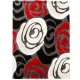 Covor Sculptat Manual Rose Red And Black 1629 Tomasucci Italia 