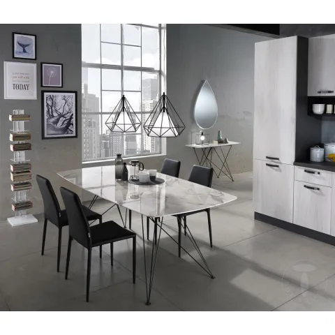 Scaun Tapitat Lion Black 1655 Tomasucci Italia 