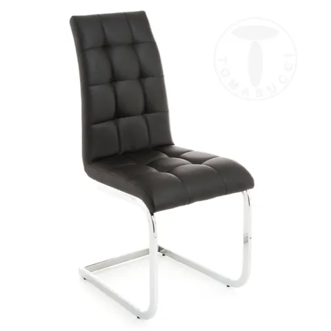 Scaun Tapitat Cozy Black 1662 Tomasucci Italia 