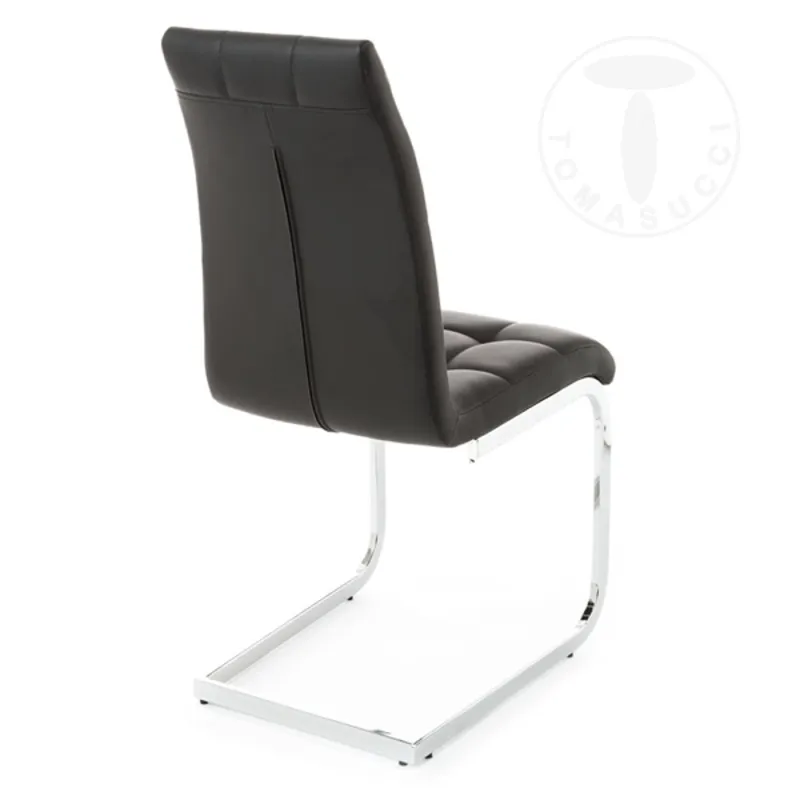 Scaun Tapitat Cozy Black 1662 Tomasucci Italia 