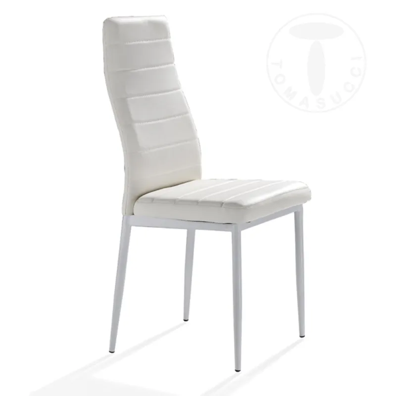 Scaun Tapitat Sedia Camaro White 1668 Tomasucci Italia 