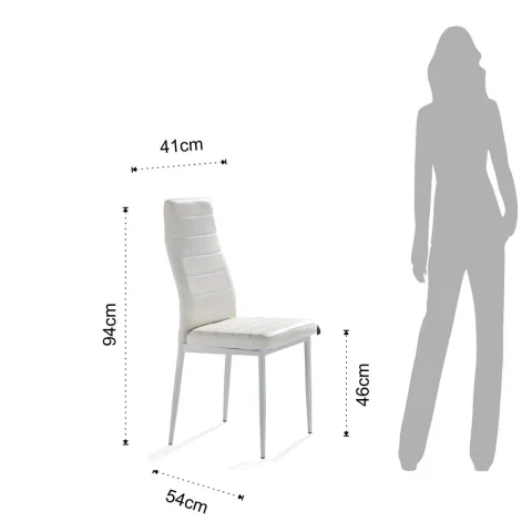 Scaun Tapitat Sedia Camaro White 1668 Tomasucci Italia 