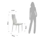 Scaun Tapitat Sedia Camaro White 1668 Tomasucci Italia 