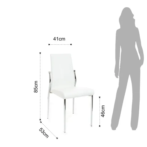 Scaun Tapitat Sedia Margo' White 1714 Tomasucci Italia 