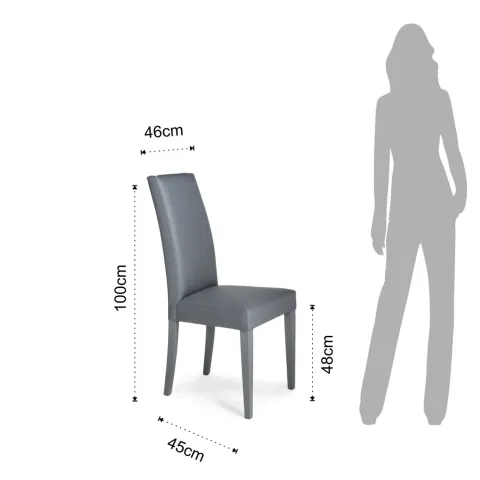 Scaun Din Lemn Jenny Grey 1773 Tomasucci Italia 