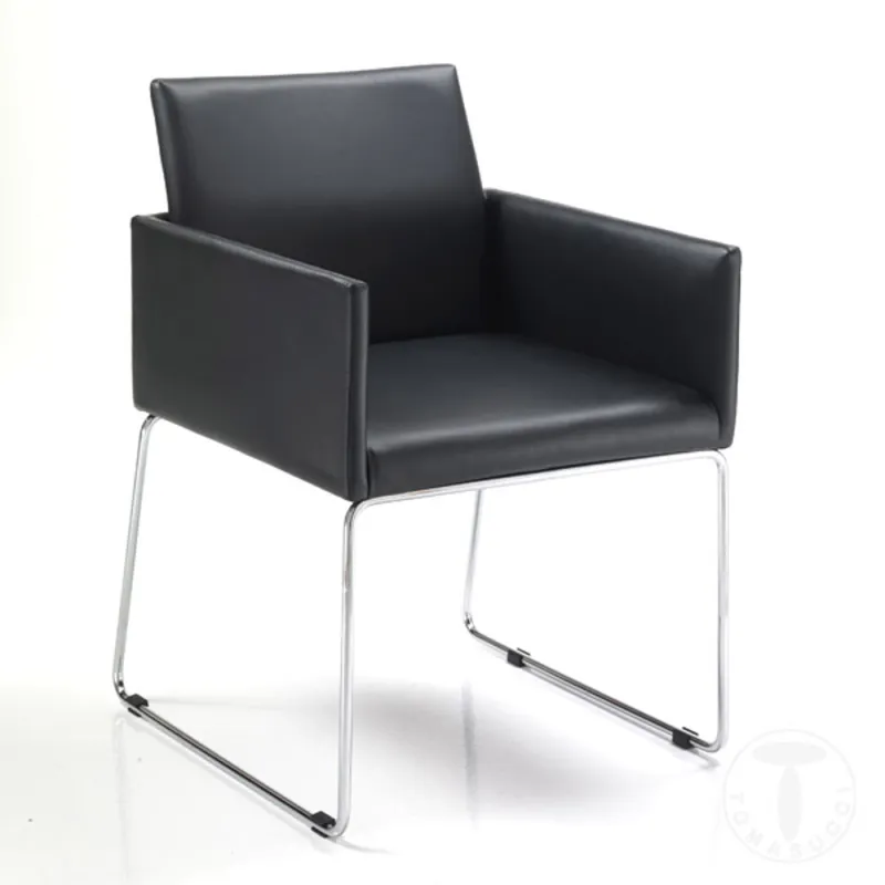 Scaun Tapitat Emma Black 1957 Tomasucci Italia 